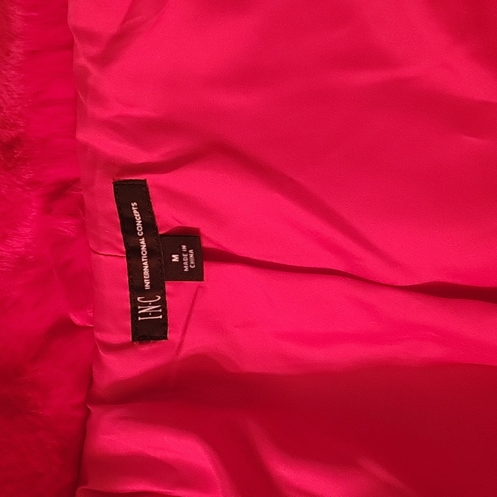 Inc. Red Fun Fur Jacket - Picture 4 of 4